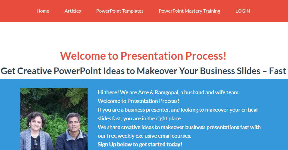 Moving Presentation Process